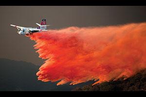 Fixed-wing aircraft is responsible for the most impact on large, fast-moving fire fronts. (Photo by John Cetrino.)