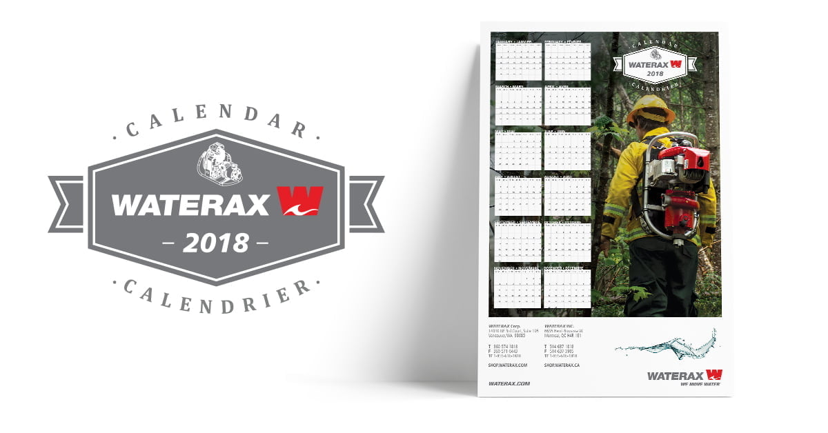 Plan Ahead: Get Your Free WATERAX 2018 Calendar