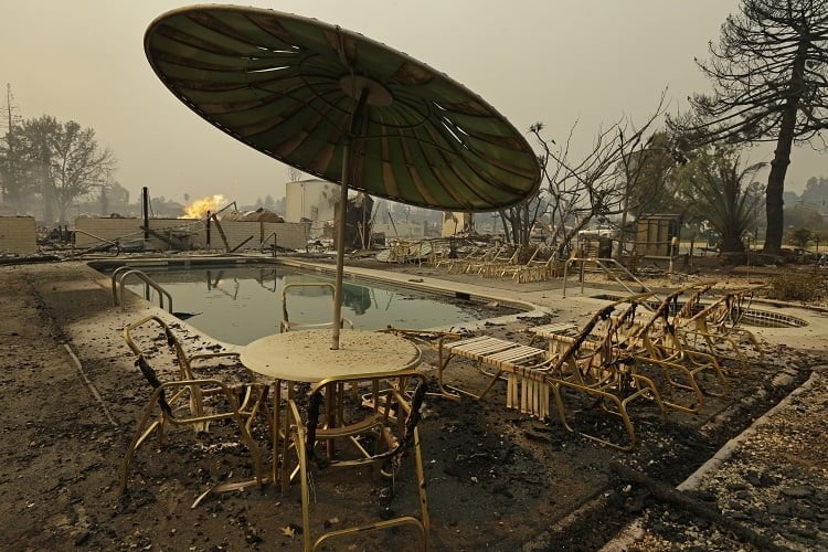 Wildfire Destroys Northern California Trailer Park
