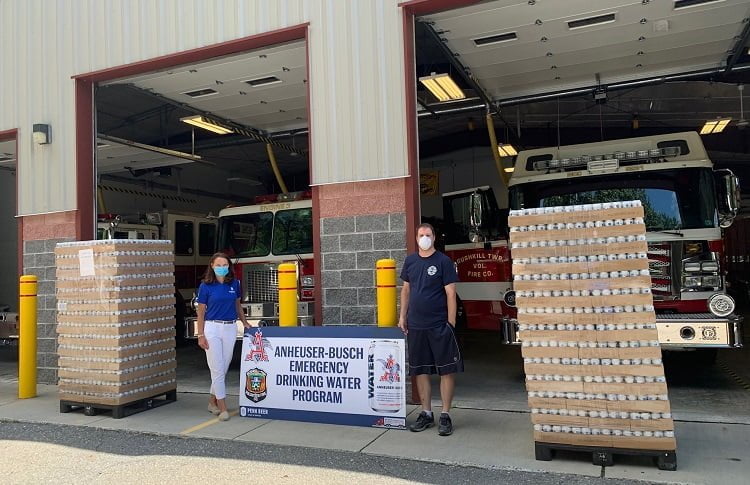 Anheuser-Busch Donating 1.5 Million Cans of Emergency Drinking Water to Support Volunteer Fire Departments Facing Unprecedented Challenges