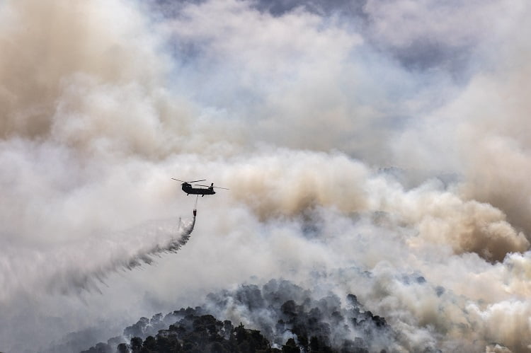 Wildfire in Greece Burns Over 9,000 Acres