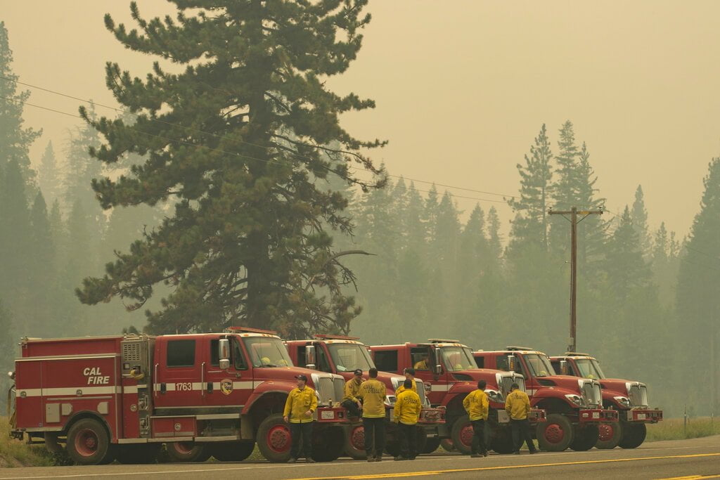 CA Firefighters Battle a Dozen Large Wildfires