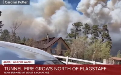 ‘Wall of fire’ Forces Evacuations Near Flagstaff (AZ)