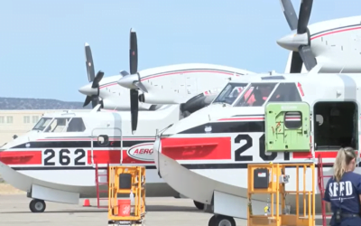 Record Fleet of Super Scooper Aircraft Assembled at Santa Fe (NM)