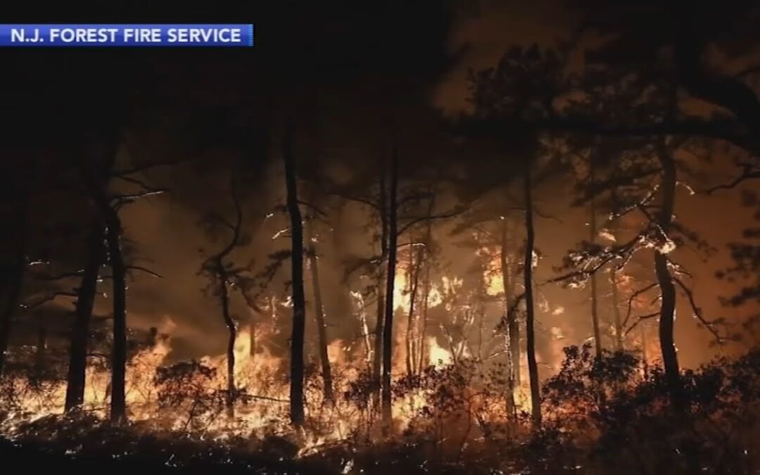 NJ Wildfire Remains at 5k Acres as Firefighters Make Little Progress Overnight