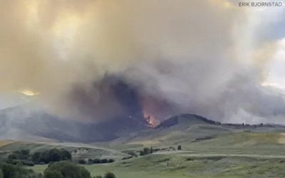 CO Firefighters in Full Suppression Mode on Lowline Fire Near Gunnison; Thunder Fire Near Norwood Not Growing