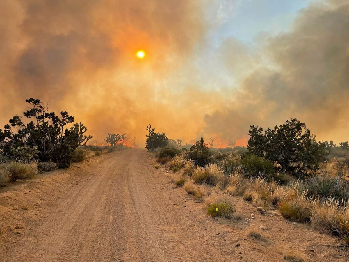 Crews Are Battling ‘Fire Whirls’ in CA Mojave Desert