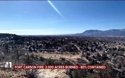 Firefighters Battle Two Fires at Fort Carson (CO)