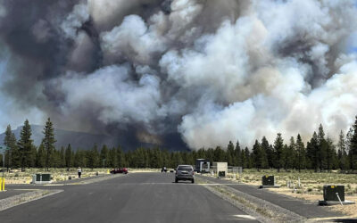 Gusty Winds Help Spread Fast-Growing Central OR Wildfire and Prompt Evacuations