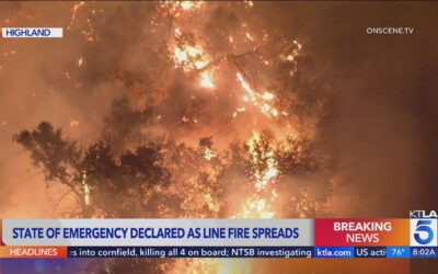 More Than 36,000 Homes and Structures Threatened As CA Line Fire Grows to 20,553 Acres on Sunday Night